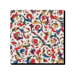 تابلو شاسی طرح بافت گل و برگ