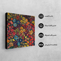 تابلو شاسی طرح گل های قرمز