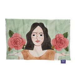 کادو پیچ پارچه‌ ای طرح نماد ماه تولد مهر