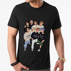 تیشرت پنبه ای طرح stray kids band