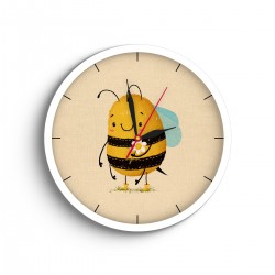 ساعت دیواری طرح زنبور خوشحال
