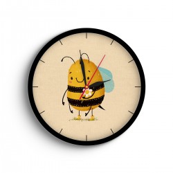 ساعت دیواری طرح زنبور خوشحال