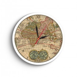 ساعت دیواری طرح نقشه قدیمی
