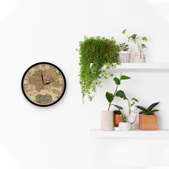 ساعت دیواری طرح نقشه قدیمی