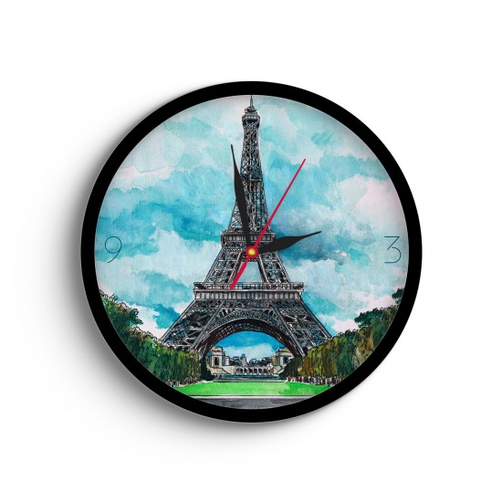 ساعت دیواری طرح برج ایفل