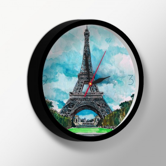 ساعت دیواری طرح برج ایفل