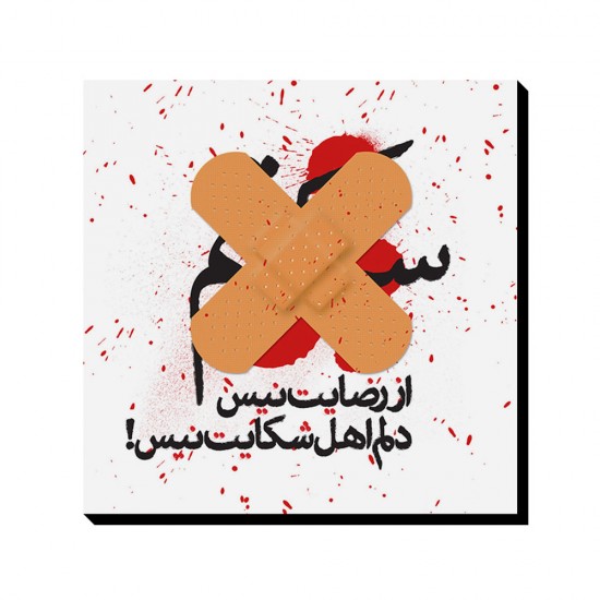 تابلو شاسی طرح سکوتم از رضایت نیست