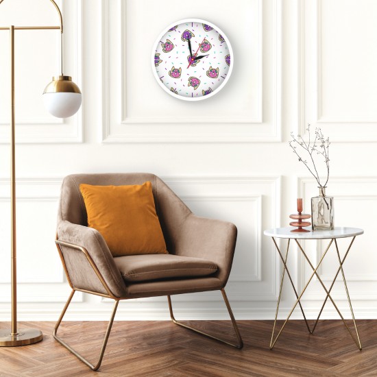 ساعت دیواری طرح گربه های دوناتی