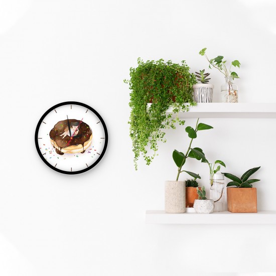 ساعت دیواری طرح تخت دوناتی