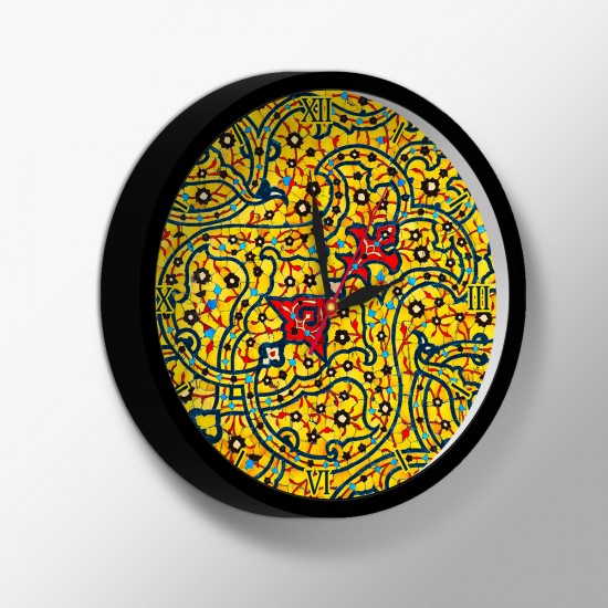 ساعت دیواری طرح پترن شاه عباسی