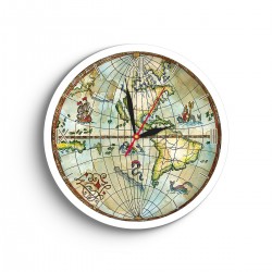 ساعت دیواری طرح نقشه زمین