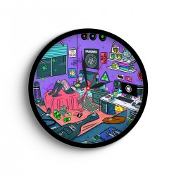 ساعت دیواری طرح موزیک آرامش