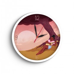 ساعت دیواری طرح دختر نوازنده