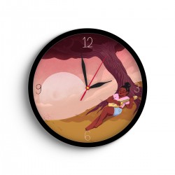 ساعت دیواری طرح دختر نوازنده