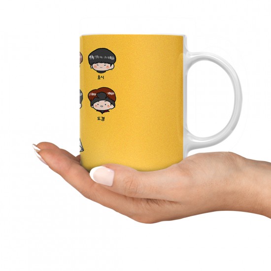 ماگ طرح seventeen yellow