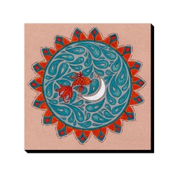 تابلو شاسی طرح ماه و ماهی 2