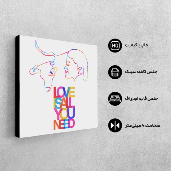 تابلو شاسی طرح عشق کد trm183