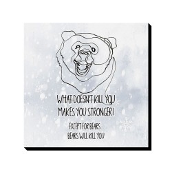 تابلو شاسی طرح به جز خرس ها کد trm172