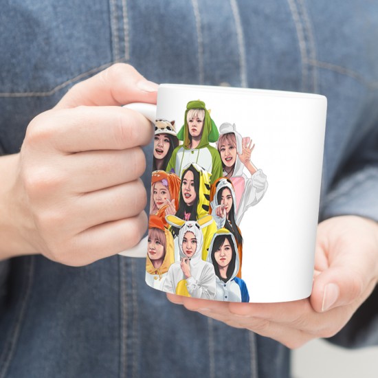 ماگ طرح twice in the animal drees