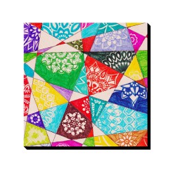 تابلو شاسی طرح رنگارنگ هندسی کد trm506