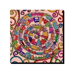 تابلو شاسی طرح شهر رنگارنگ