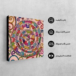 تابلو شاسی طرح شهر رنگارنگ