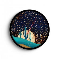 ساعت دیواری طرح شب کویر