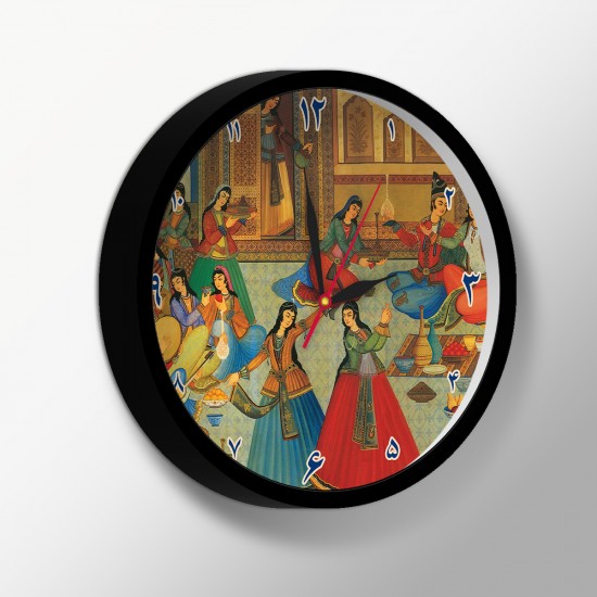 ساعت دیواری طرح مجلس بزم