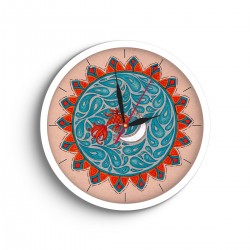 ساعت دیواری طرح ماه و ماهی 2