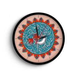 ساعت دیواری طرح ماه و ماهی 2