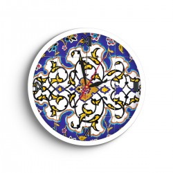 ساعت دیواری طرح کاشی اسلیمی