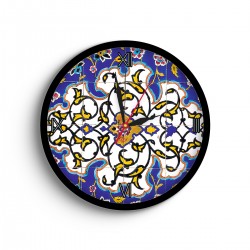 ساعت دیواری طرح کاشی اسلیمی