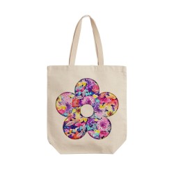 تت بگ متقال طرح گل‌ های بنفش