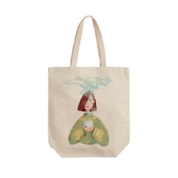 تت بگ متقال طرح دختر و چای دم کرده