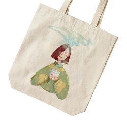 تت بگ متقال طرح دختر و چای دم کرده