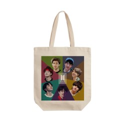 تت بگ متقال طرح دایره رنگین کمان گروه bts