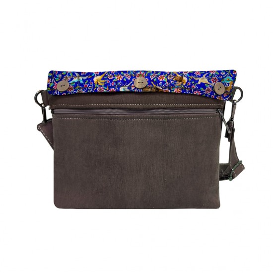کیف دوشی طرح کاشی گل و مرغ