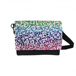 کیف دوشی طرح رنگین کمان حروف