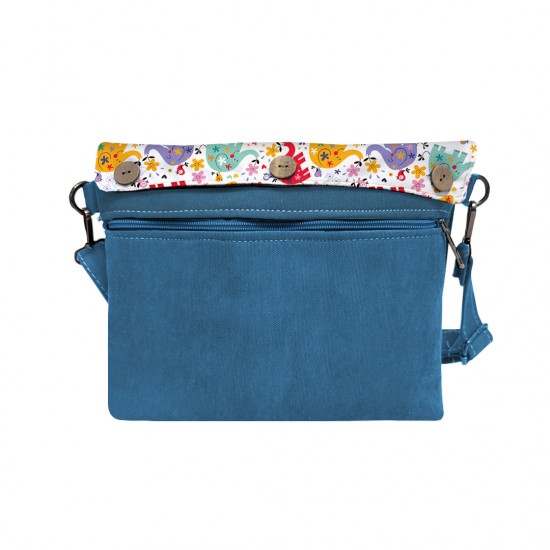 کیف دوشی طرح فیل های رنگی