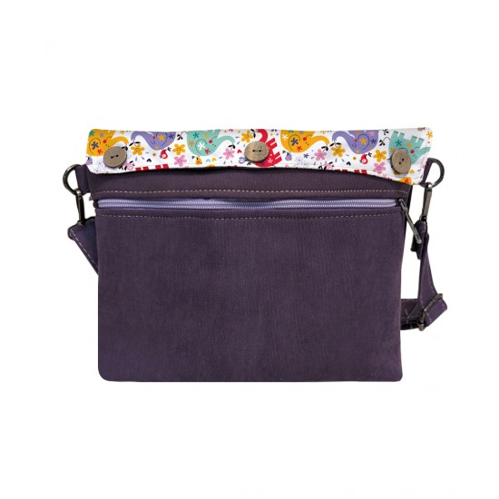 کیف دوشی طرح فیل های رنگی