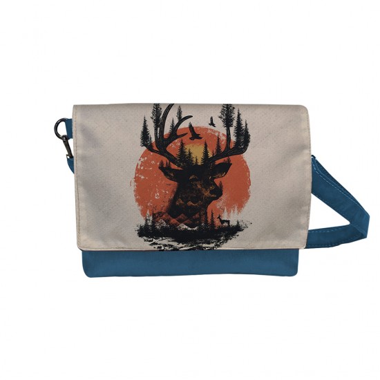 کیف دوشی طرح گوزن جنگلی