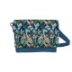 کیف دوشی طرح بافت گل و پرنده