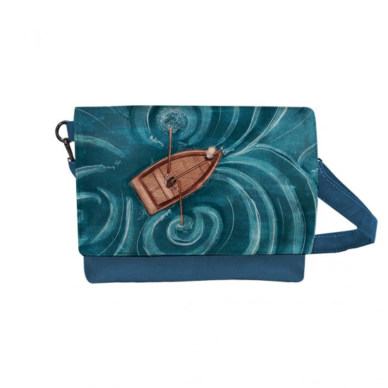 کیف دوشی طرح قایق چوبی