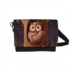 کیف دوشی طرح جغد و چای دم کرده