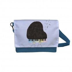 کیف دوشی طرح پیانو رنگارنگ