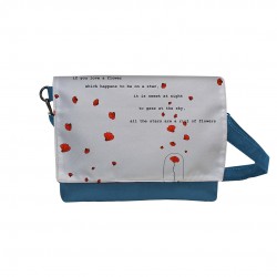 کیف دوشی طرح گل پرپر