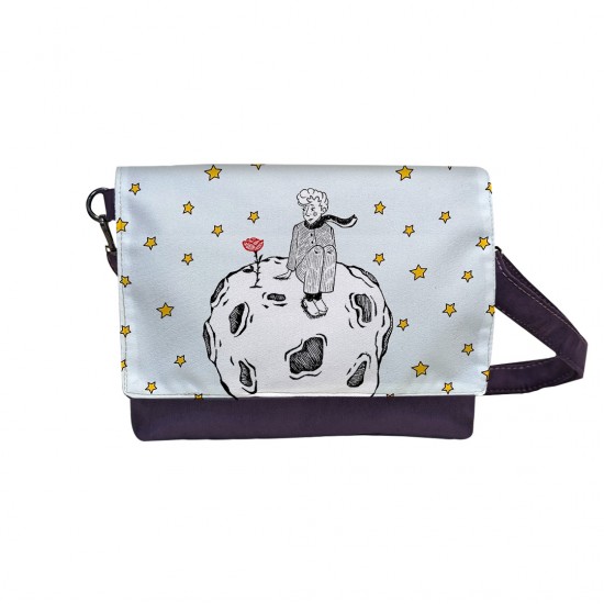 کیف دوشی طرح شازده کوچولو و گل