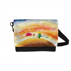 کیف دوشی طرح شازده کوچولو و گل