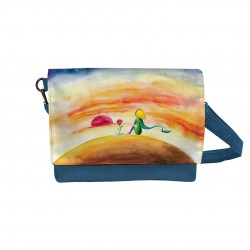 کیف دوشی طرح شازده کوچولو و گل