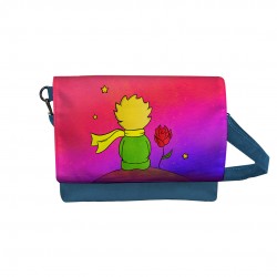 کیف دوشی طرح شازده کوچولو و گل